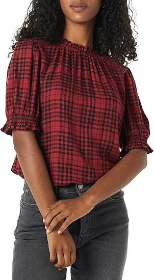Red Plaid Blouse image 5